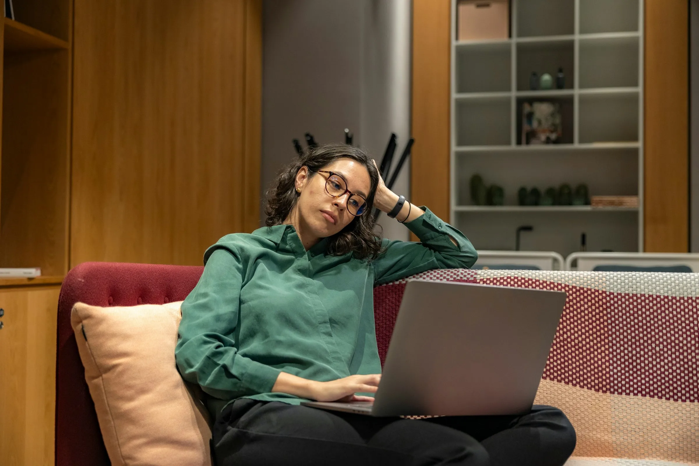 Working from a laptop at home, connected without thinking about it.